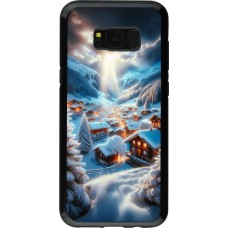 Samsung Galaxy S8+ Case Hülle - Hybrid Armor schwarz Berg Schnee Licht