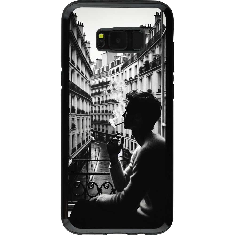 Samsung Galaxy S8+ Case Hülle - Hybrid Armor schwarz Parisian Smoker