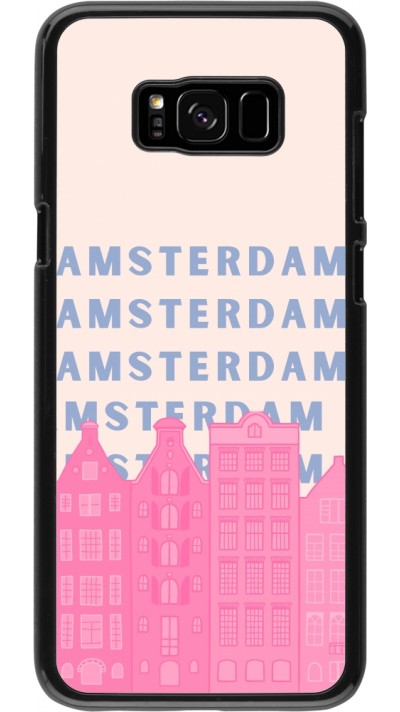 Samsung Galaxy S8+ Case Hülle - Amsterdam Pink Print