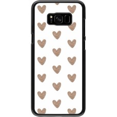 Samsung Galaxy S8+ Case Hülle - Autumn 2024 brown hearts