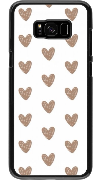 Samsung Galaxy S8+ Case Hülle - Autumn 2024 brown hearts