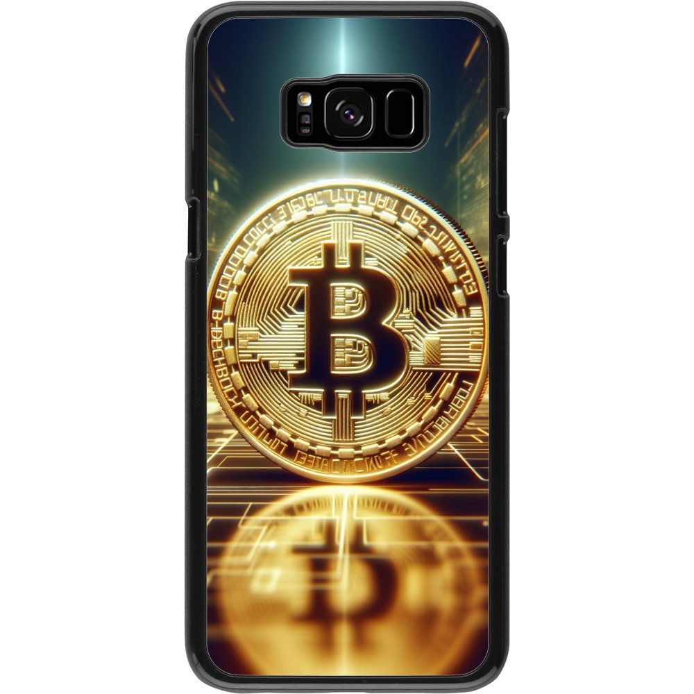 Samsung Galaxy S8+ Case Hülle - Bitcoin Stehen