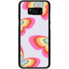 Samsung Galaxy S8+ Case Hülle - Easter 2024 rainbow butterflies