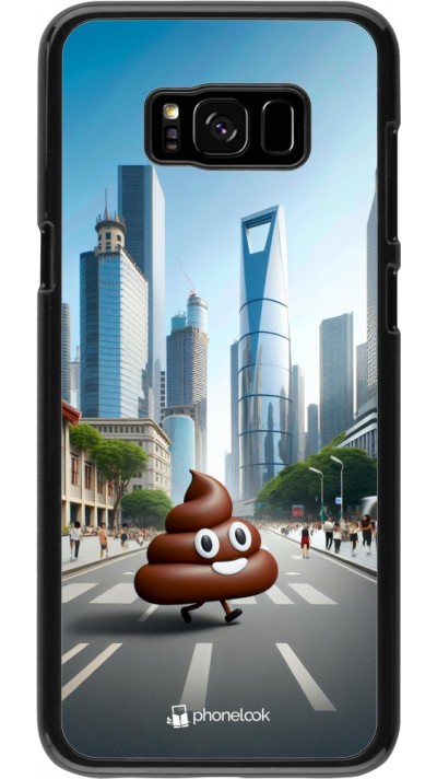 Samsung Galaxy S8+ Case Hülle - Kackhaufen Emoji Spaziergang