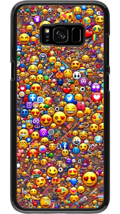 Samsung Galaxy S8+ Case Hülle - Emoji gemischt