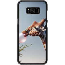 Samsung Galaxy S8+ Case Hülle - Giraffe mit Blase