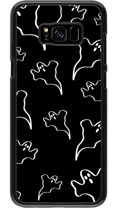 Samsung Galaxy S8+ Case Hülle - Halloween 2024 black and white ghosts