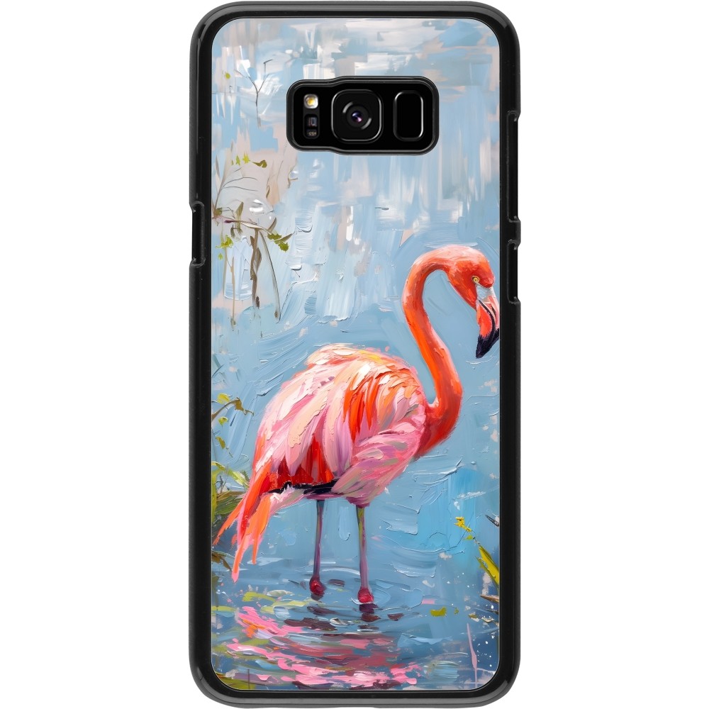 Samsung Galaxy S8+ Case Hülle - Paint Flamingo