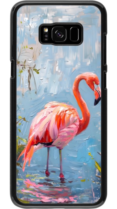 Samsung Galaxy S8+ Case Hülle - Paint Flamingo