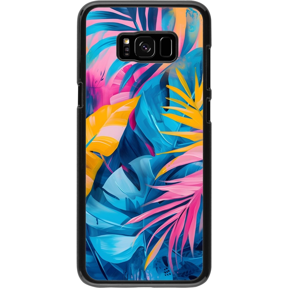 Samsung Galaxy S8+ Case Hülle - Palms Blue