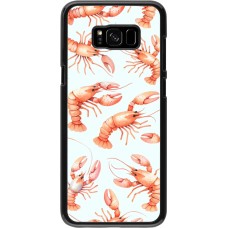 Samsung Galaxy S8+ Case Hülle - Muster von pastellfarbenen Hummern