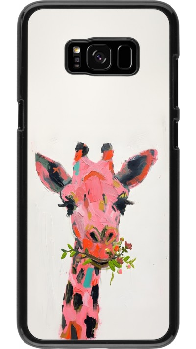 Samsung Galaxy S8+ Case Hülle - Pink Girafe Paint