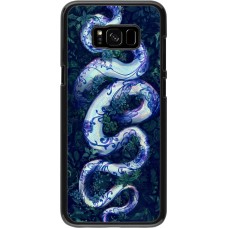 Samsung Galaxy S8+ Case Hülle - Snake Blue Anaconda