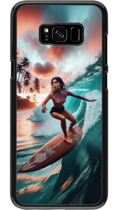 Samsung Galaxy S8+ Case Hülle - Surferin aus Bali