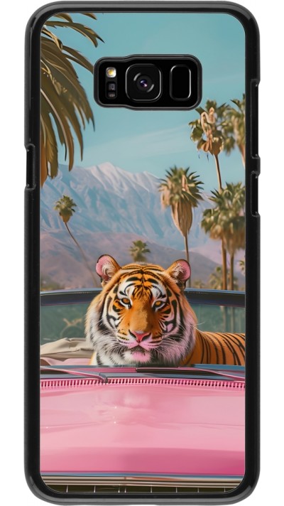 Coque Samsung Galaxy S8+ - Tigre voiture rose