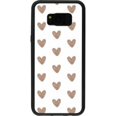 Samsung Galaxy S8+ Case Hülle - Silikon schwarz Autumn 2024 brown hearts