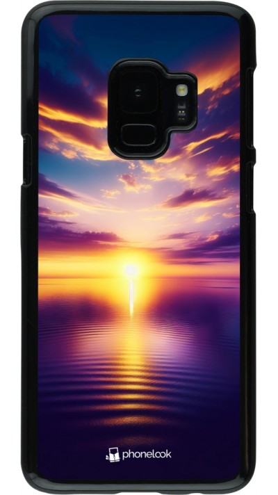 Samsung Galaxy S9 Case Hülle - Sonnenuntergang gelb violett