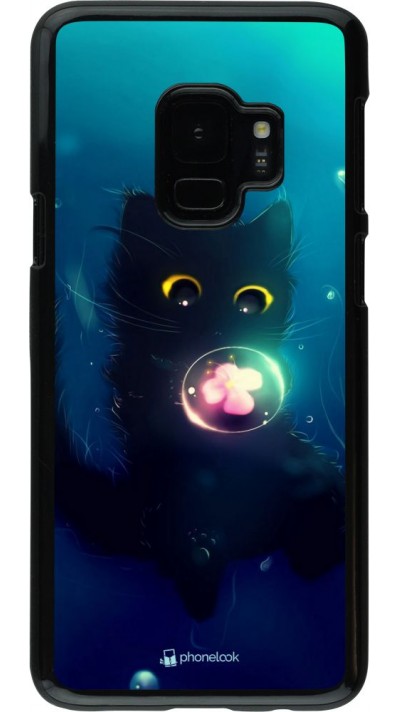 Hülle Samsung Galaxy S9 - Cute Cat Bubble