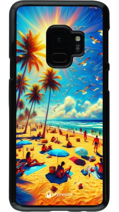 Samsung Galaxy S9 Case Hülle - Sommer Paradies Farbe