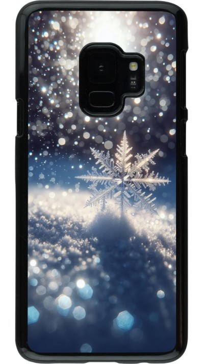 Samsung Galaxy S9 Case Hülle - Schneeflocke Solar Glanz