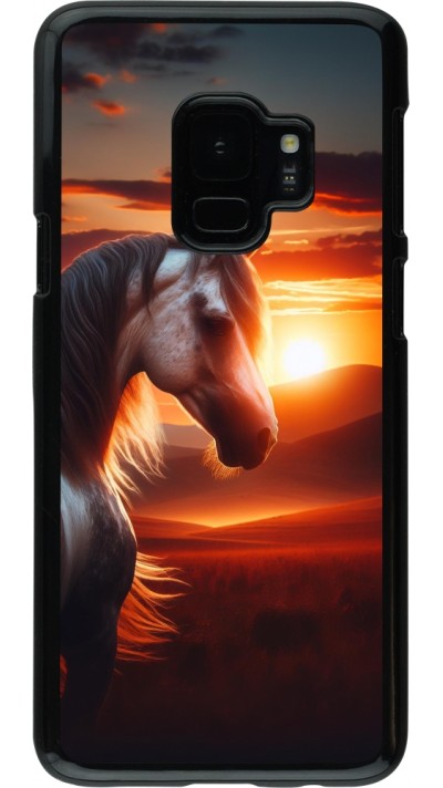 Samsung Galaxy S9 Case Hülle - Majestätischer Sonnenuntergang Pferd