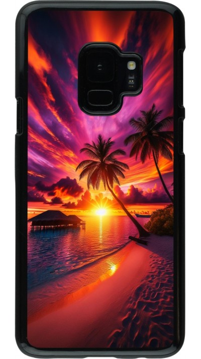 Samsung Galaxy S9 Case Hülle - Malediven Abenddämmerung Glückseligkeit