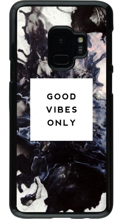 Hülle Samsung Galaxy S9 - Marble Good Vibes Only