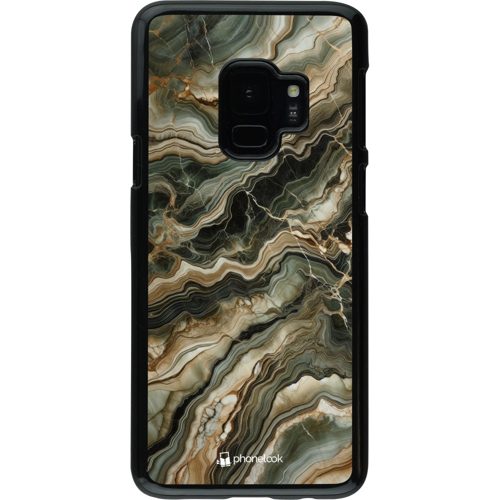 Samsung Galaxy S9 Case Hülle - Oliv Marmor