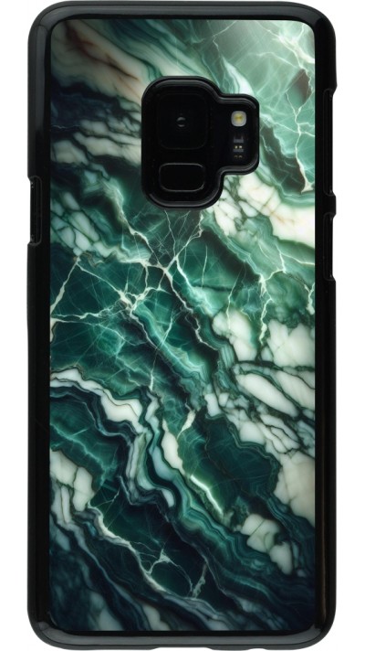 Samsung Galaxy S9 Case Hülle - Majestätischer grüner Marmor