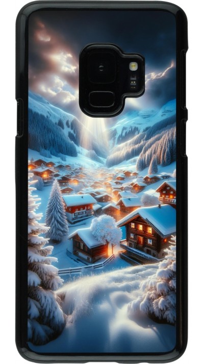 Samsung Galaxy S9 Case Hülle - Berg Schnee Licht