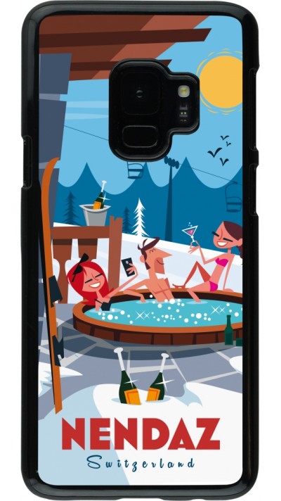 Samsung Galaxy S9 Case Hülle - Nendaz Mountain Jacuzzi