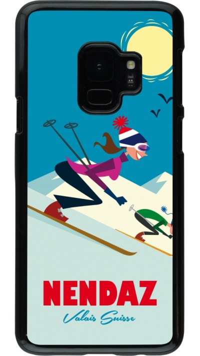 Samsung Galaxy S9 Case Hülle - Nendaz Ski Downhill