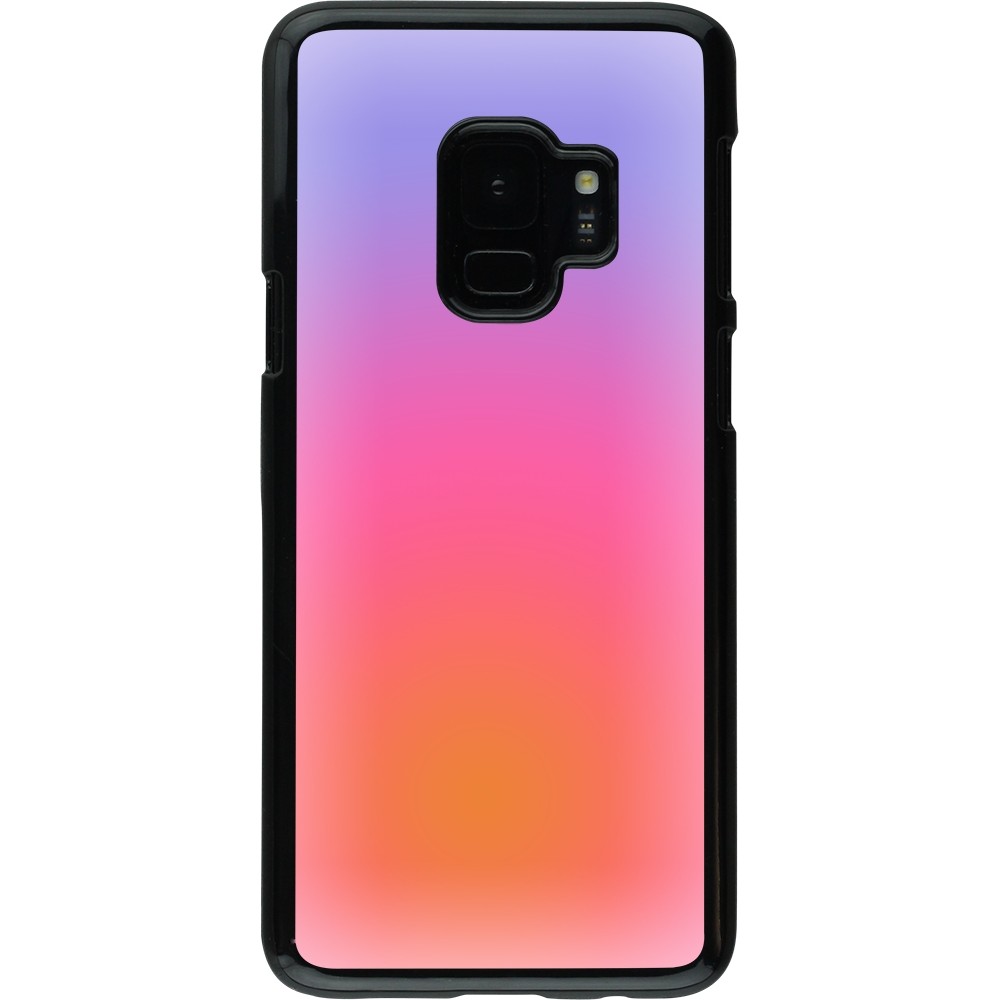 Samsung Galaxy S9 Case Hülle - Orange Pink Blue Gradient