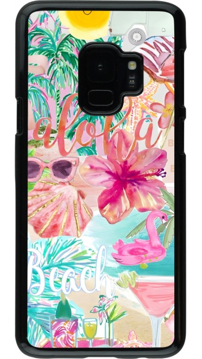 Samsung Galaxy S9 Case Hülle - Preppy Collage Aloha