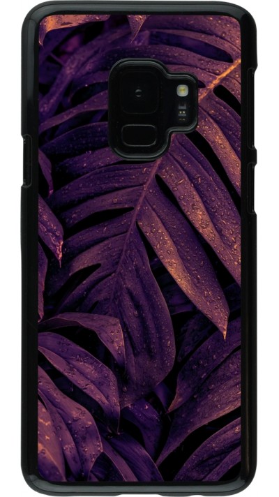 Samsung Galaxy S9 Case Hülle - Purple Light Leaves