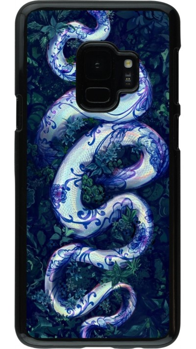 Samsung Galaxy S9 Case Hülle - Snake Blue Anaconda