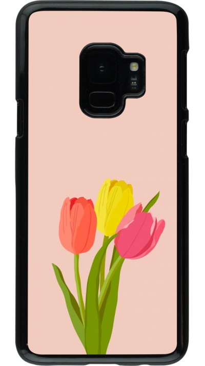 Samsung Galaxy S9 Case Hülle - Spring 23 tulip trio