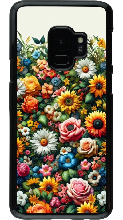 Samsung Galaxy S9 Case Hülle - Sommer Blumenmuster