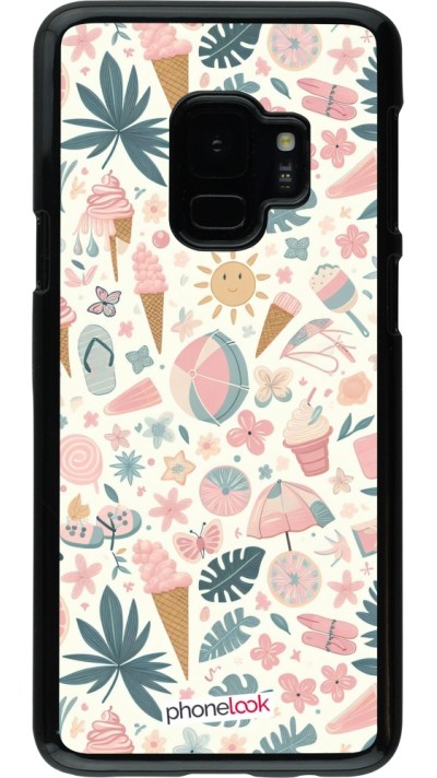 Samsung Galaxy S9 Case Hülle - Sommer Pink Muster