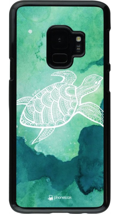 Hülle Samsung Galaxy S9 - Turtle Aztec Watercolor