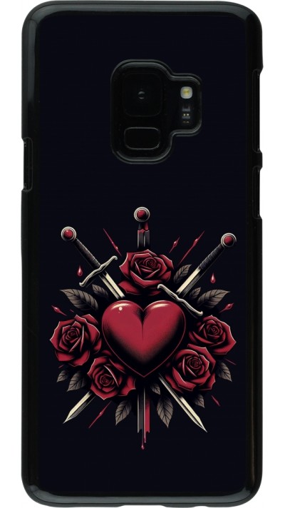 Samsung Galaxy S9 Case Hülle - Valentine 2024 gothic love