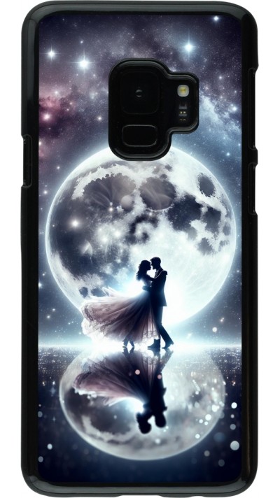 Samsung Galaxy S9 Case Hülle - Valentin 2024 Liebe unter dem Mond