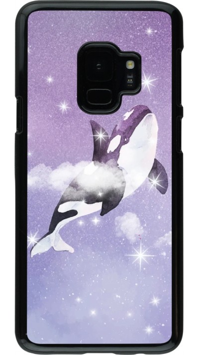 Hülle Samsung Galaxy S9 - Whale in sparking stars