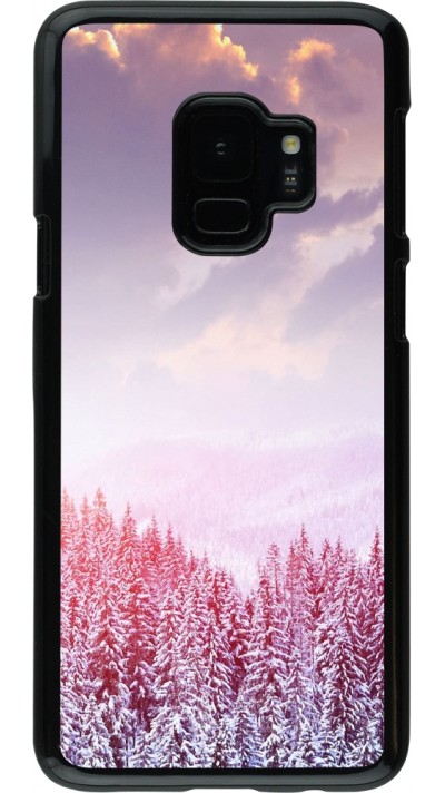 Samsung Galaxy S9 Case Hülle - Winter 22 Pink Forest