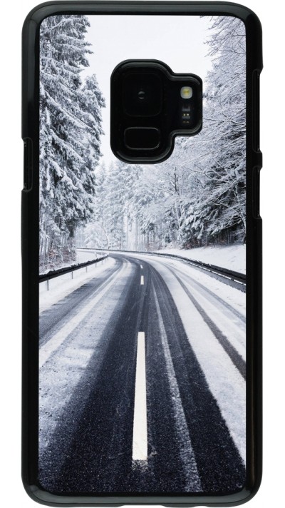 Samsung Galaxy S9 Case Hülle - Winter 22 Snowy Road