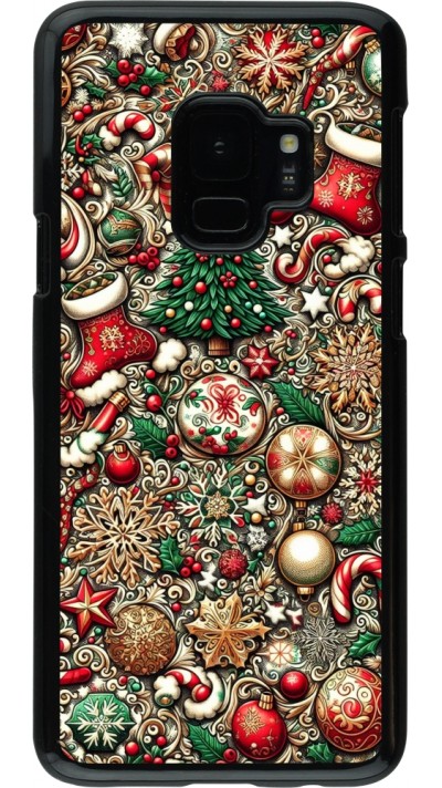 Samsung Galaxy S9 Case Hülle - Weihnachten 2023 Mikromuster