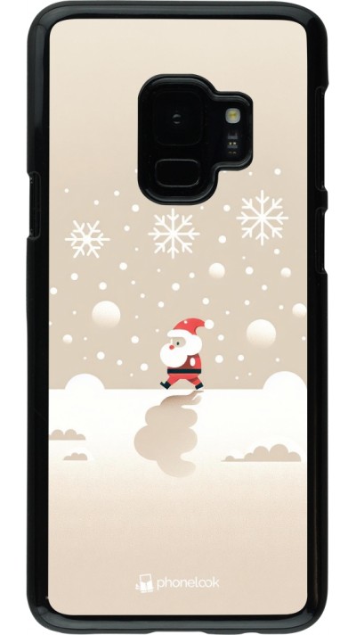 Samsung Galaxy S9 Case Hülle - Weihnachten 2023 Minimalistischer Weihnachtsmann