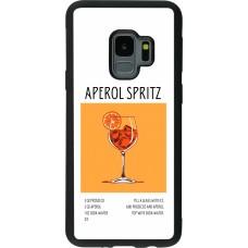 Samsung Galaxy S9 Case Hülle - Silikon schwarz Cocktail Rezept Aperol Spritz