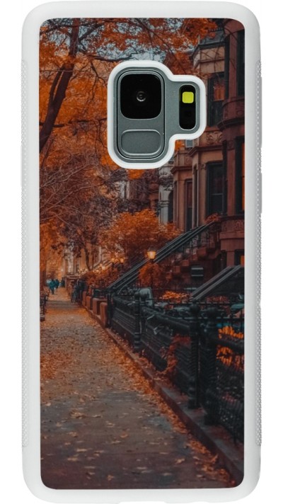 Samsung Galaxy S9 Case Hülle - Silikon weiss Autumn 2024 city