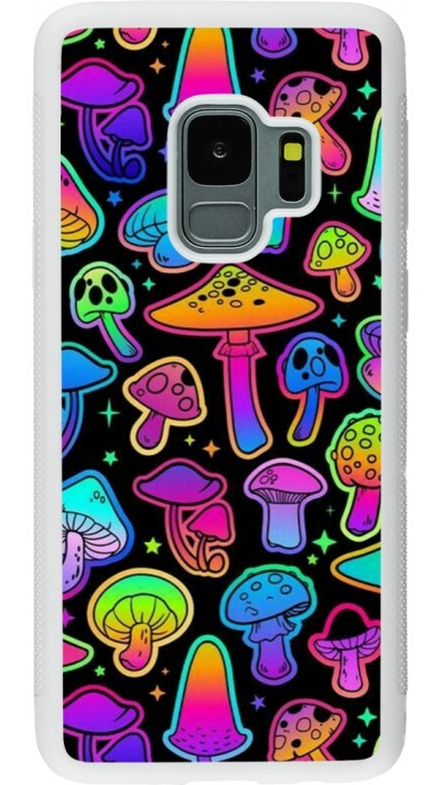 Samsung Galaxy S9 Case Hülle - Silikon weiss Autumn 2024 magic mushrooms